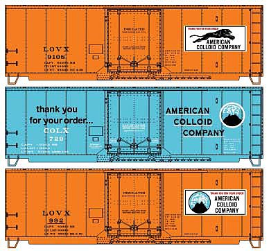 Accurail 40 Insulated Steel Boxcar kits ACC 3 pack HO Scale Model Train Freight Car #8141