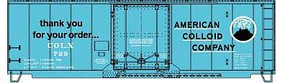 Accurail 40' Insulated Steel Boxcar kit ACC COLX #729 HO Scale Model Train Freight Car #81412