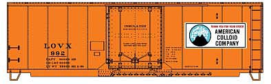 Accurail 40 Insulated Steel Boxcar kit ACC LOVX #992 HO Scale Model Train Freight Car #81413