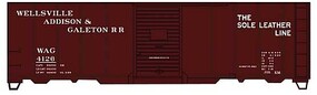 Accurail HO 40' Steel Boxcar Wellsvile Addison &