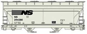 Accurail HO 2 Bay Covered Hopper N&S