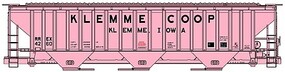 Accurail Pullman-Standard 4750 3-Bay Covered Hopper - Kit