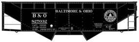 Accurail HO B&O N-41 Hopper #827032 Postwar 1947