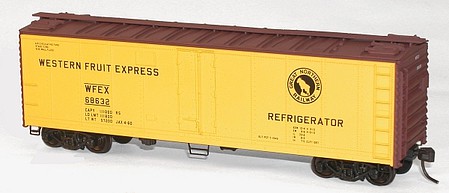 Accurail 40 Steel Reefer w/Hinged Door Kit Great Northern WFEX HO Scale Model Train Freight Car #83021