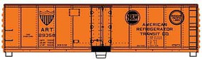 Accurail 40' Steel Refrigerator Cars kit ART N&W/MoPac #29358 HO Scale Model Train Freight Car #8325