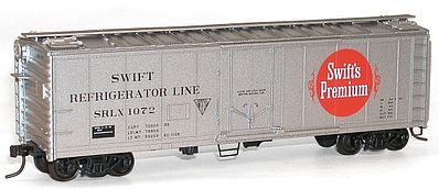 Accurail 40 Steel Plug Door Reefer Kit Swift Reefer Line HO Scale Model Train Freight Car #8512