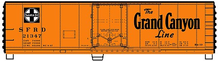 Accurail 40 Steel Refrigerator car kit Santa Fe #21347 HO Scale Model Train Freight Car #8521