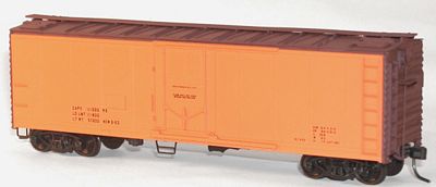 Accurail 40 Steel Reefer w/Plug Doors Kit (Data Only (orange) HO Scale Model Train Freight Car #8594