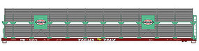 Accurail 89' Partially Enclosed Bi-level Auto Rack Kit NY HO Scale Model Train Freight Car #9405