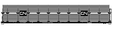 Accurail 89 Partially Enclosed Bi-level Auto Rack Kit CN HO Scale Model Train Freight Car #9406