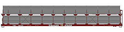 Accurail 89 Bi-Level Partially-Enclosed Auto Rack Data Only HO Scale Model Train Freight Car #9498