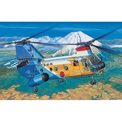 Academy Kawasaki KV-107-II-5 JASDF 50th Anniversary Plastic Model Helicopter Kit 1/48 Scale #12205