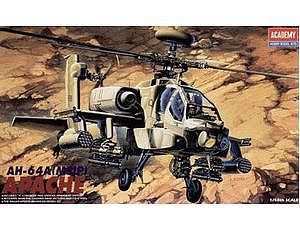 Academy AH64A Apache US Helicopter Plastic Model Helicopter Kit 1/48 Scale #12262