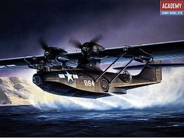 Academy PBY5A Black Cat Aircraft Plastic Model Airplane Kit 1/72 Scale #12487