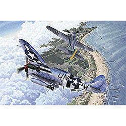 Academy P-47D/FW190A-8 70th Anniversary Normandy Plastic Model Airplane Kit 1/72 Scale #12513