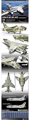 Academy F-8E VF-162 The Hunters USN Plastic Model Airplane Kit 1/72 Scale #12521