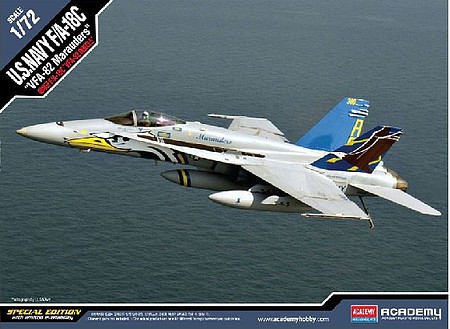 Academy F/A-18C US Navy VFA-82 Marauders Plastic Model Airplane Kit 1/72 Scale #12534