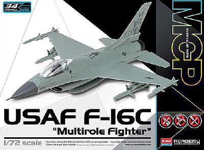 Academy F-16C USAF Multirole Fighter MCP Plastic Model Airplane Kit 1/72 Scale #12541