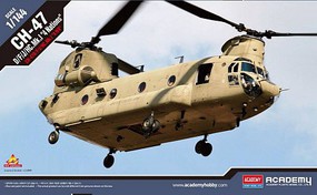 Academy CH-47D/F/J/HC.MK1 4NATION Plastic Model Helicopter Kit 1/144 Scale #12624