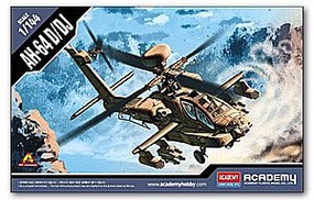 Academy AH-64D/DJ Helicopter Plastic Model Military Aircraft Kit 1/144 Scale #12625