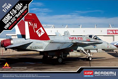 Academy F/A-18A+ VMFA-232 Red Devils USMC Plastic Model Military Aircraft Kit 1/144 Scale #12627