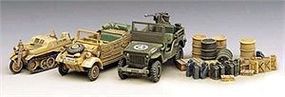 Academy WWII Ground Vehicle Set Plastic Model Military Vehicle Kit 1/72 Scale #13202