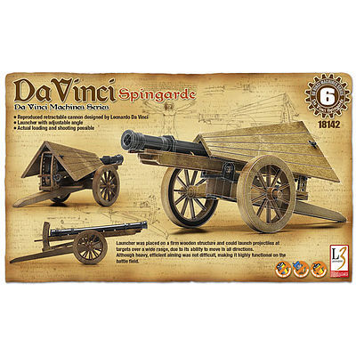 Academy DaVinci Spingarde Field Artillery Gun Science Engineering Kit #18142