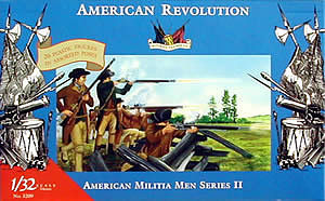 Accurate-Figures American Militia Set II Revolutionary War Plastic Model Military Figure 1/32 #3209