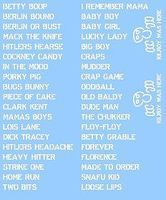US WWII Generic Vehicle Names (White)