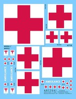 Archer 1/35 Waterslide Decal- US Ambulance Markings (Various Sizes)