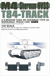 AFVClub M4 Sherman HVSS Type 84 Workable Track Links Plastic Model Tank Tracks 1/35 #35033