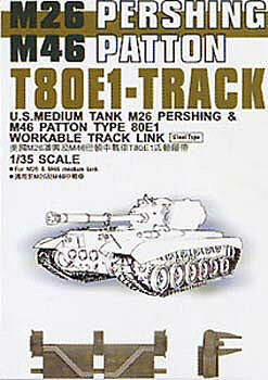 AFVClub T80E1 Track Links Steel Type Plastic Model Tank Tracks 1/35 Scale #35036