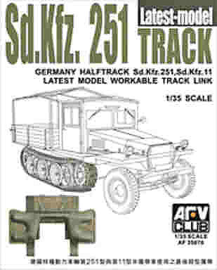 AFVClub SdKfz 251 Late Type Workable Track Links Plastic Model Tank Tracks 1/35 Scale #35070