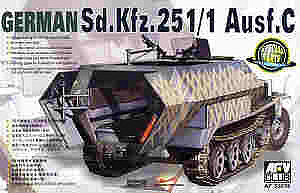 AFVClub SdKfz 251/1 Ausf C Halftrack Plastic Model Halftrack Kit 1/35 Scale #35078