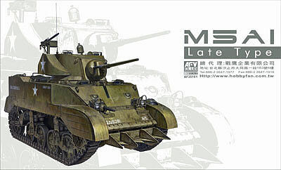 AFVClub M5A1 Stuart Light Late Type Tank Plastic Model Tank Kit 1/35 Scale #35161