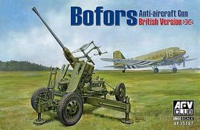AFVClub British Bofors 40mm Mk III Late Anti-Aircraft Gun Plastic Model Artillery Kit 1/35 #3518