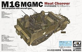 AFVClub M16 MGMC Meat Chopper Anti-Aircraft Gun Halftrack Plastic Model Vehicle Kit 1/35 #35203