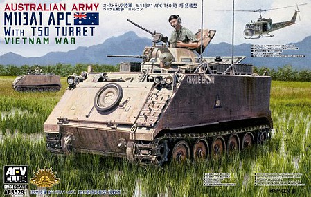 AFVClub Australian Army M113A1 APC /T50 Turret Plastic Model Military Vehicle Kit 1/35 Scale #35291