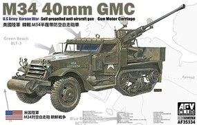 AFVClub US Army M34 40mm Self-Propelled Anti-Aircraft Gun Plastic Model Vehicle Kit 1/35 #35334