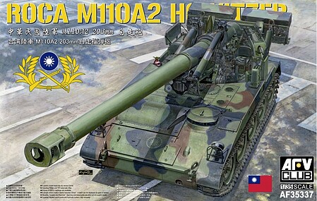 AFVClub ROCA M110A2 203m Self-Propelled Howitzer Plastic Model Military Vehicle 1/35 Scale #35337
