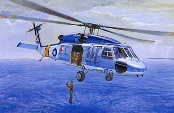 AFVClub S70C Blue Hawk Air Rescue Group Plastic Model Helicopter Kit 1/35 Scale #35s13