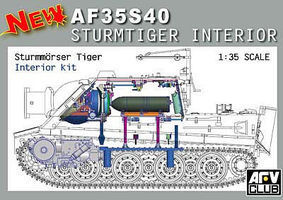 AFVClub Sturmtiger Interior Conversion Kit Plastic Model Tank Accessory Kit 1/35 Scale #35s40