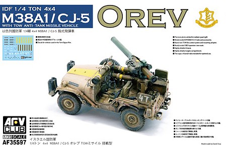 AFVClub Orev IDF M38A1/CJ05 w/ Anti-Tank Missile Plastic Model Military Vehicle 1/35 Scale #35S97