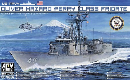 AFVClub USS Oliver Hazard Perry Class Frigate Plastic Model Military Vehicle Kit 1/700 Scale #70006