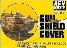 AFVClub M41 Gun Shield Cover Plastic Model Vehicle Accessory Kit 1/35 Scale #ac35001