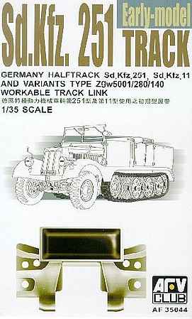 AFVClub Sd.Kfz.251 Track Links Ely Plastic Model Vehicle Accessory Kit 1/35 Scale #af35044