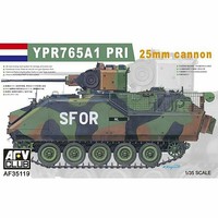 AFVClub NATO YPR765A1 PRI SFOR 25mm Cannon Plastic Model Military Vehicle Kit 1/35 Scale #af35119