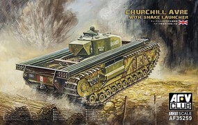 AFVClub Churchill Avre W/launcher Plastic Model Military Vehicle Kit 1/35 Scale #af35259
