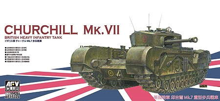 AFVClub US Churchill MK.VII Tank Plastic Model Military Vehicle Kit 1/35 Scale #af35324