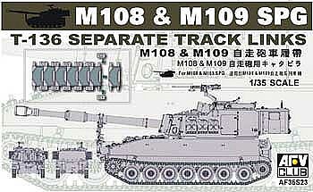 AFVClub M-109 Track Links Plastic Model Military Vehicle Kit 1/35 Scale #af35s23